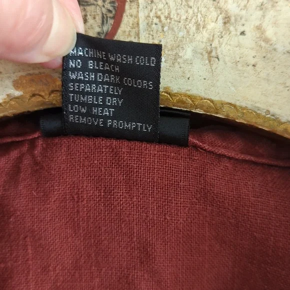 Embroidered Vintage Hemp Blouse - Picture 7 of 7